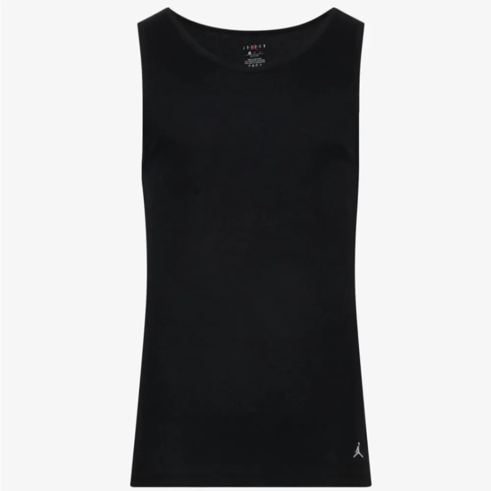 Jordan‎ Flight 2-PK Cotton Stretch Tank Undershirt- Black